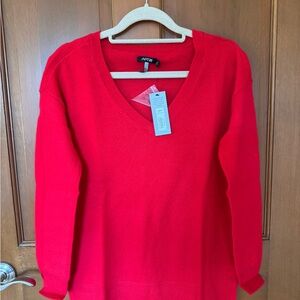 NWT Kohls Women’s Cashmere V-neck Sweater XS $160